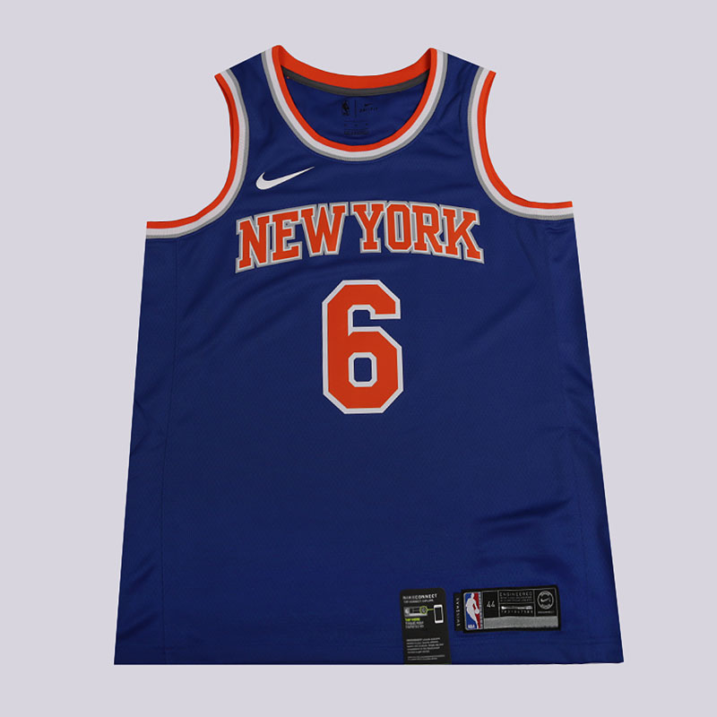мужская синяя майка Nike NBA Kristaps Porzingis Icon Edition Swingman Jersey 864495-495 - цена, описание, фото 1